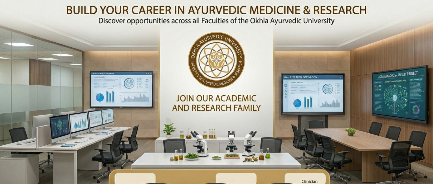 OAMCRC recruitment careers faculty staff Ayurveda college